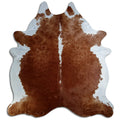 Peau de vache marron et blanche XXL