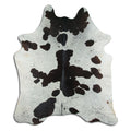 Peau de vache noire et blanche XXL