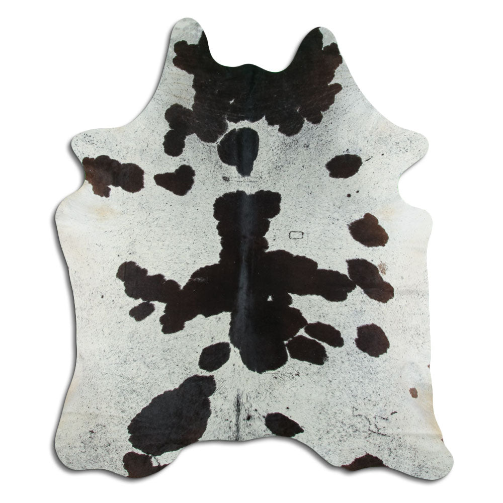 Peau de vache noire et blanche XXL