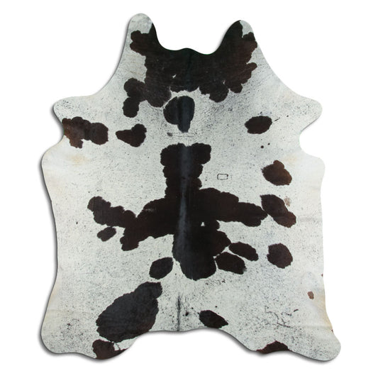 Peau de vache noire et blanche XXL