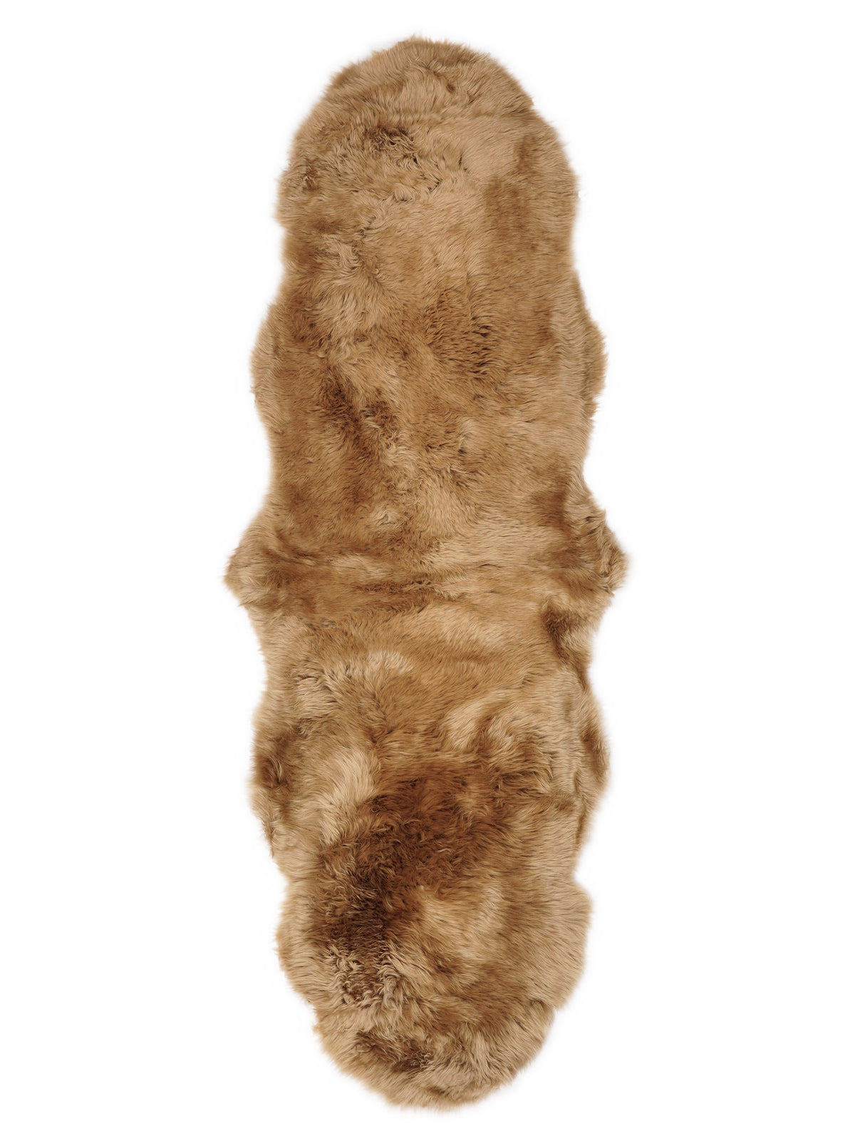 Tapis en peau de mouton de Nouvelle-Zélande double, Camel