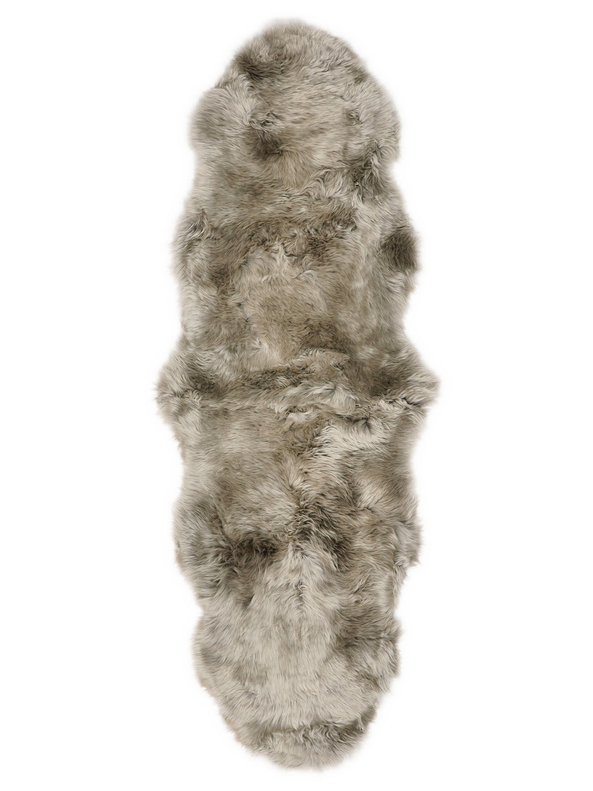 Tapis en peau de mouton de Nouvelle-Zélande double, Gris clair