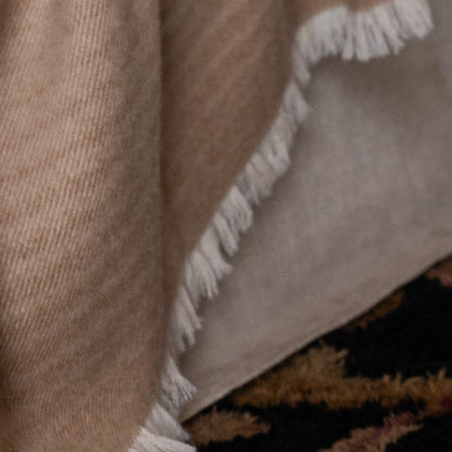 Plaid « Dune » en alpaga royal – détail