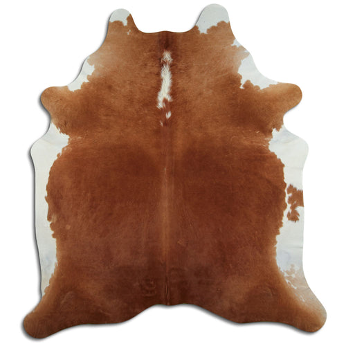 Peau de vache marron et blanche XXL