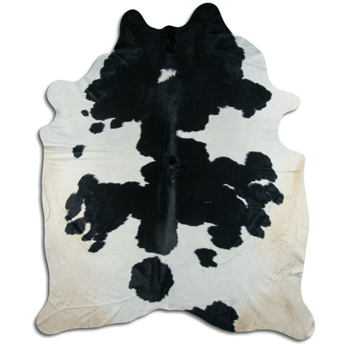 Peau de vache noire et blanche XXXL