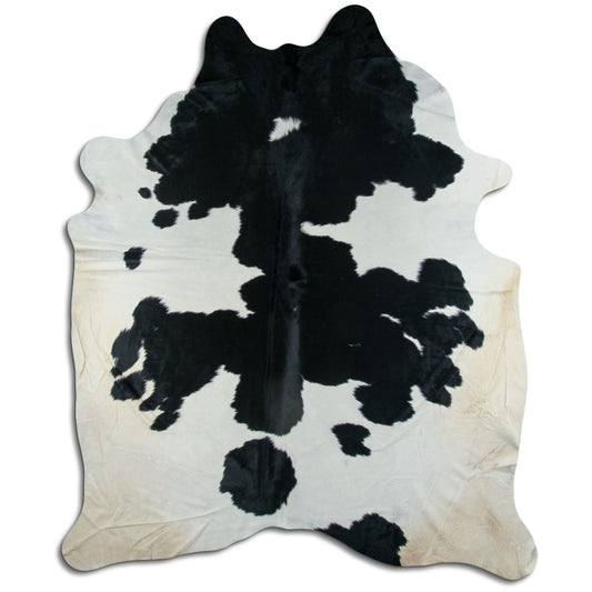 Peau de vache noire et blanche XXXL