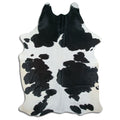 Peau de vache noire et blanche XXL