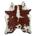 Peau de vache marron et blanche XXL