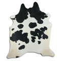 Peau de vache noire et blanche XXL
