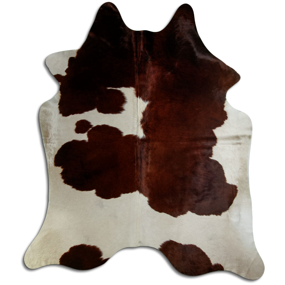 Peau de vache marron et blanche XXL