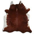 Peau de vache marron et blanche XL