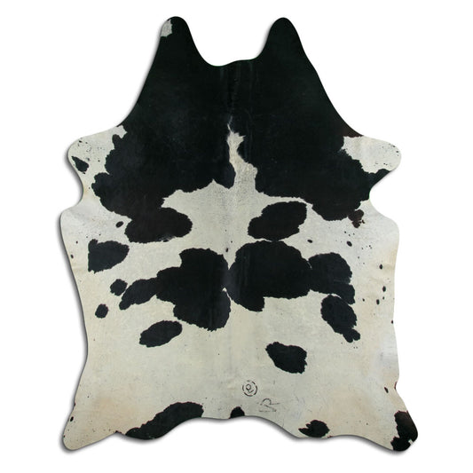 Peau de vache noire et blanche XXL