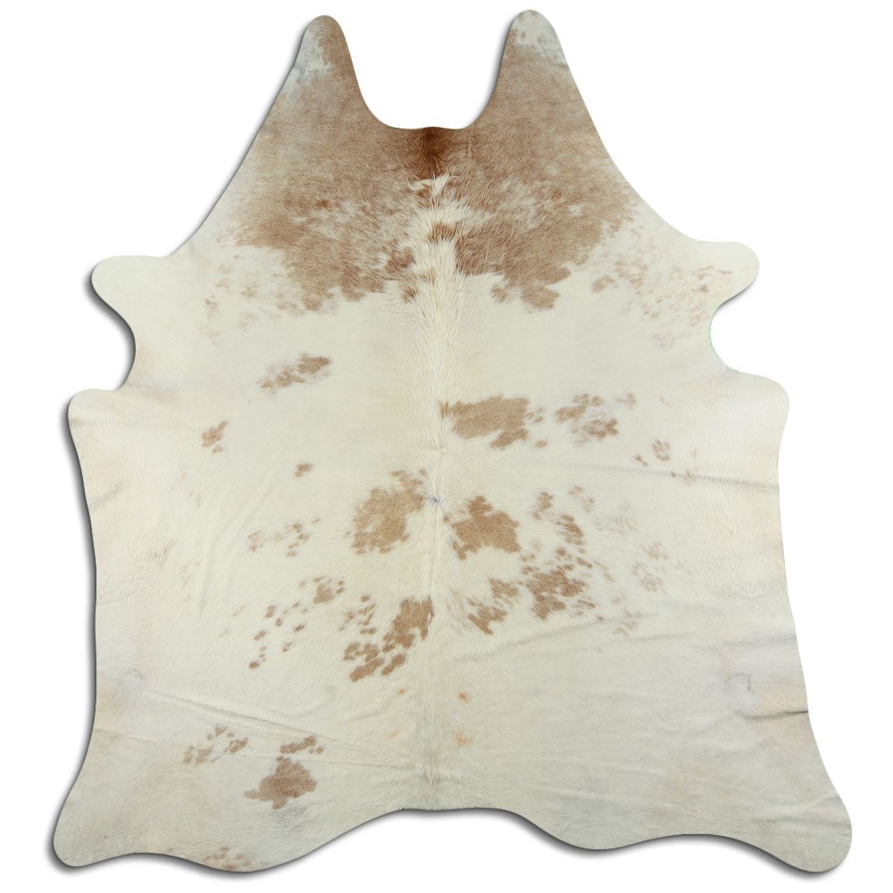 Peau de vache marron et blanche XXL