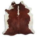 Peau de vache marron et blanche XXL