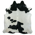 Peau de vache noire et blanche XXL