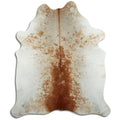 Peau de vache marron et blanche XL