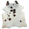 Peau de vache marron et blanche L