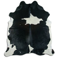 Peau de vache noire et blanche XXL