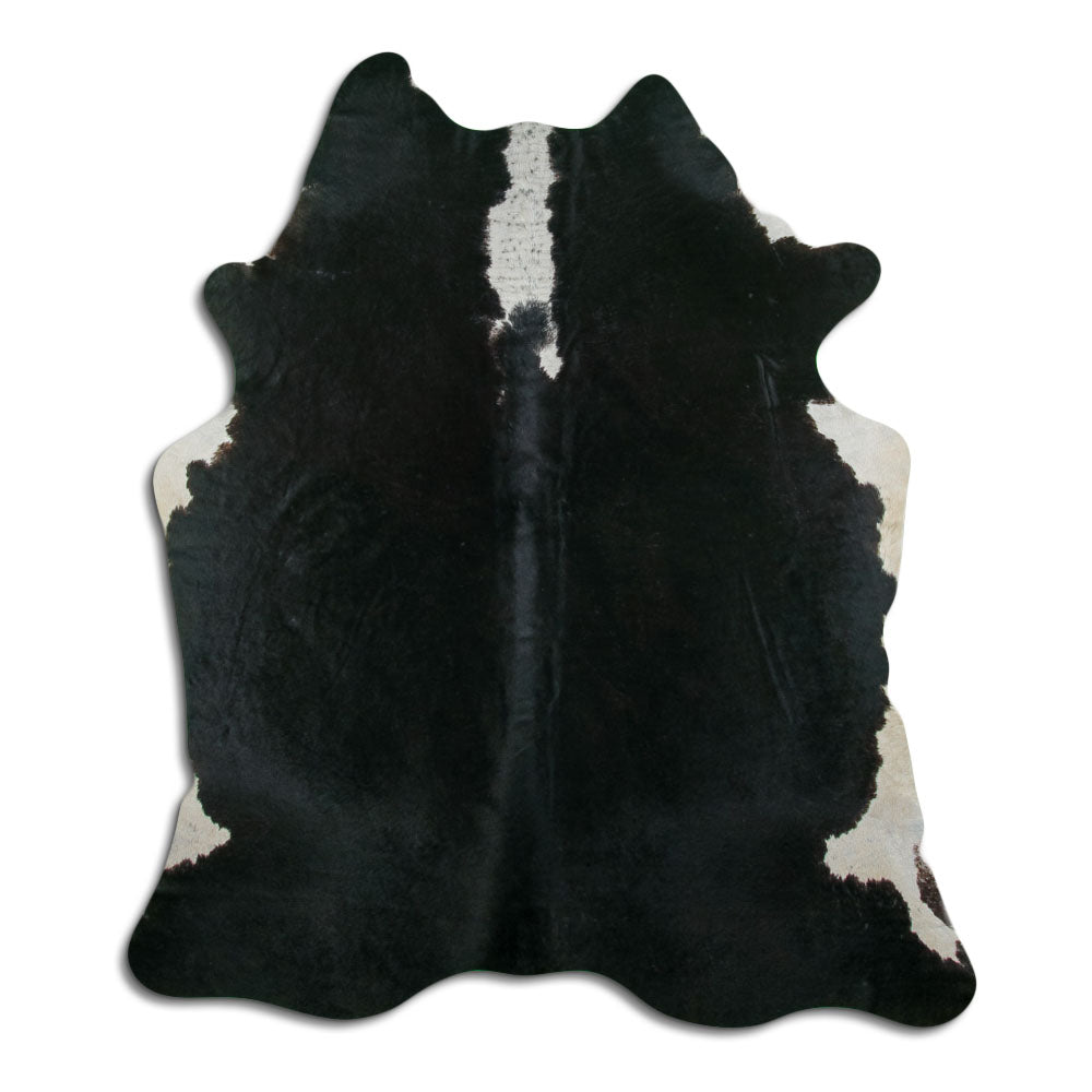 Peau de vache noire et blanche L