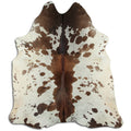 Peau de vache marron et blanche XXL