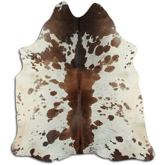 Peau de vache marron et blanche XXL