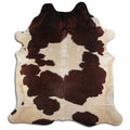Peau de vache marron et blanche XXL