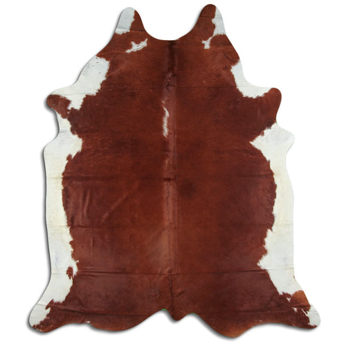 Peau de vache marron et blanche XXL