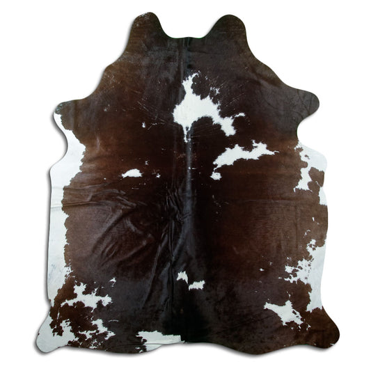 Peau de vache marron et blanche XXL