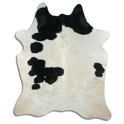 Peau de vache noire et blanche L