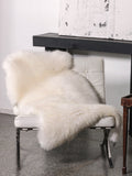 Peau de mouton scandinave blanche