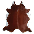 Peau de vache marron et blanche XXL