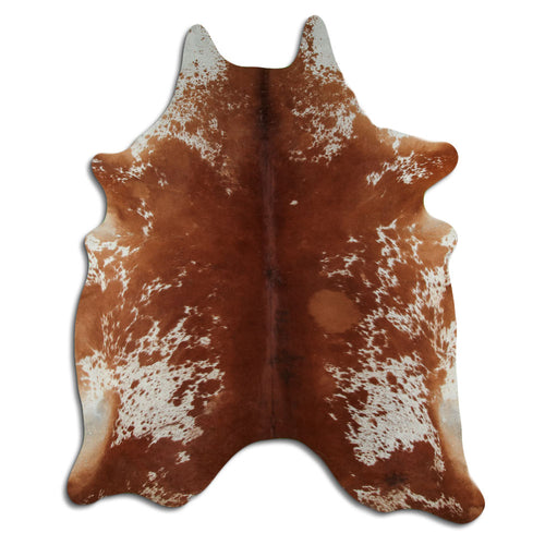 Peau de vache marron et blanche XXL