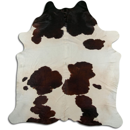 Peau de vache marron et blanche XXL