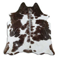 Peau de vache noire et blanche L