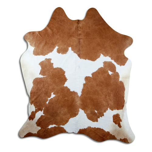 Peau de vache marron et blanche XXL