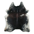 Peau de vache noire et blanche XXL