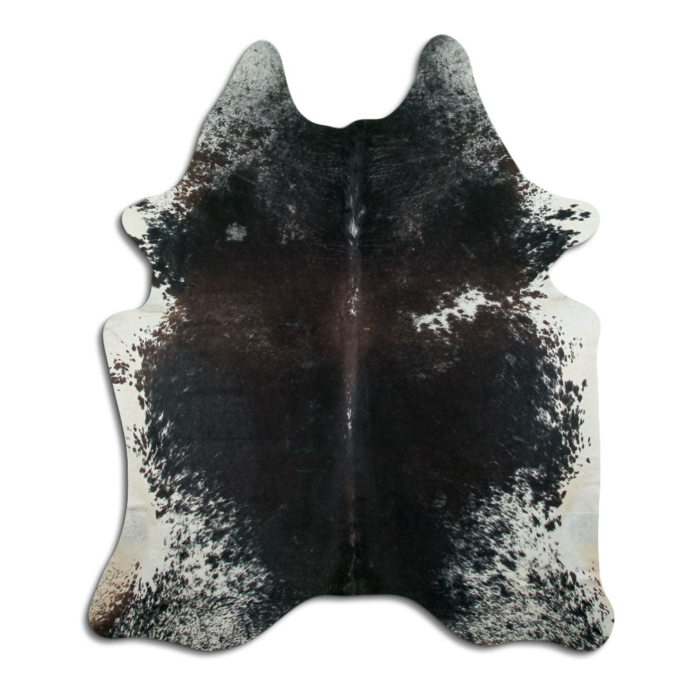 Peau de vache noire et blanche XXL