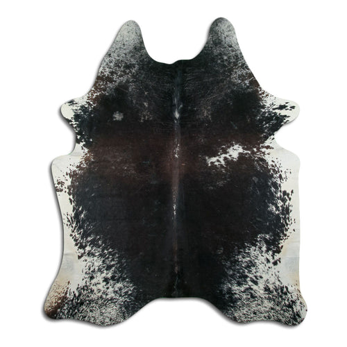 Peau de vache noire et blanche XXL