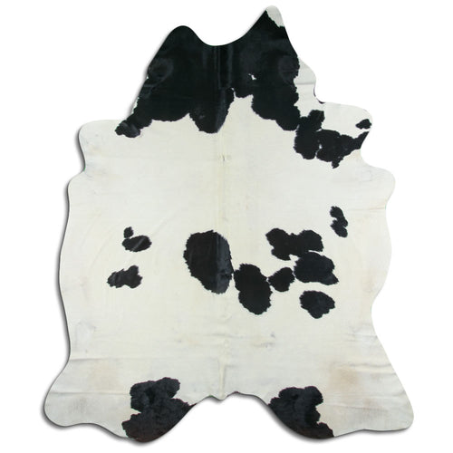 Peau de vache noire et blanche XXXL