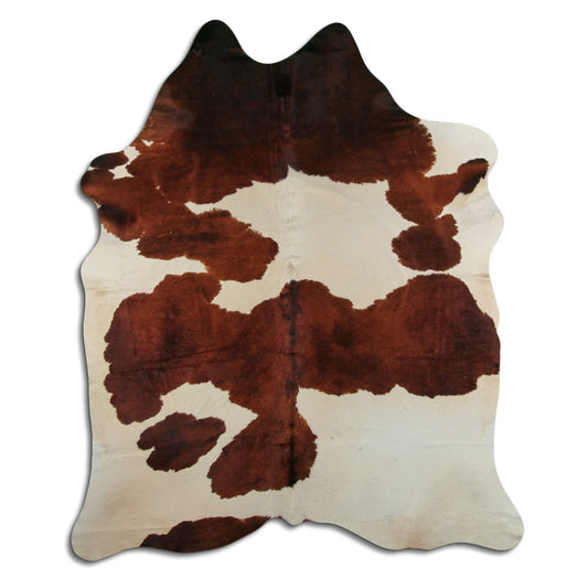Peau de vache marron et blanche XXL