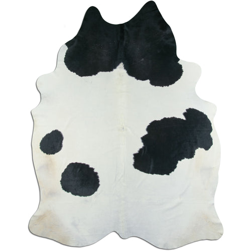 Peau de vache noire et blanche XXXL