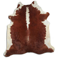 Peau de vache marron et blanche XXL