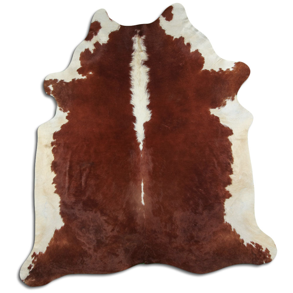 Peau de vache marron et blanche XXL