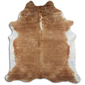 Peau de vache marron et blanche XXL