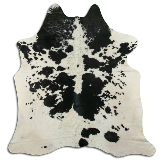 Peau de vache noire et blanche L