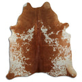 Peau de vache marron et blanche XXL