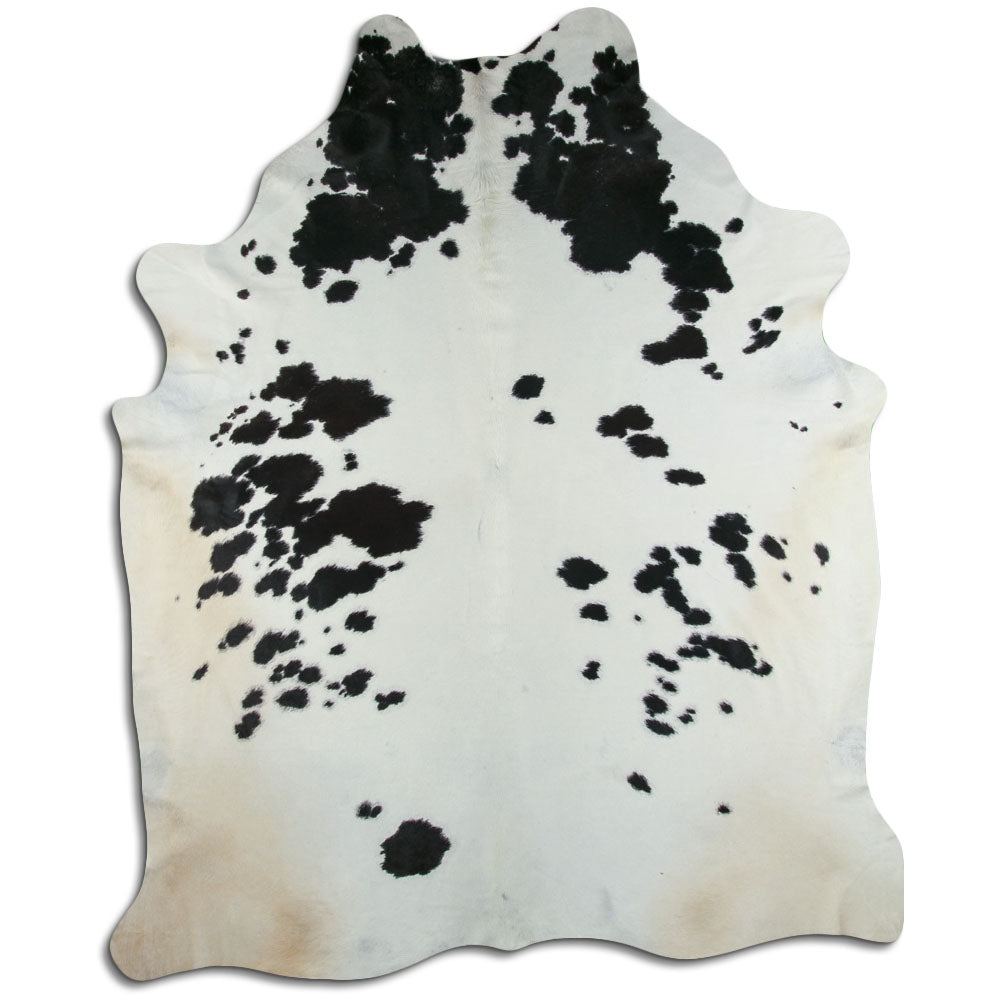 Peau de vache noire et blanche XXXL