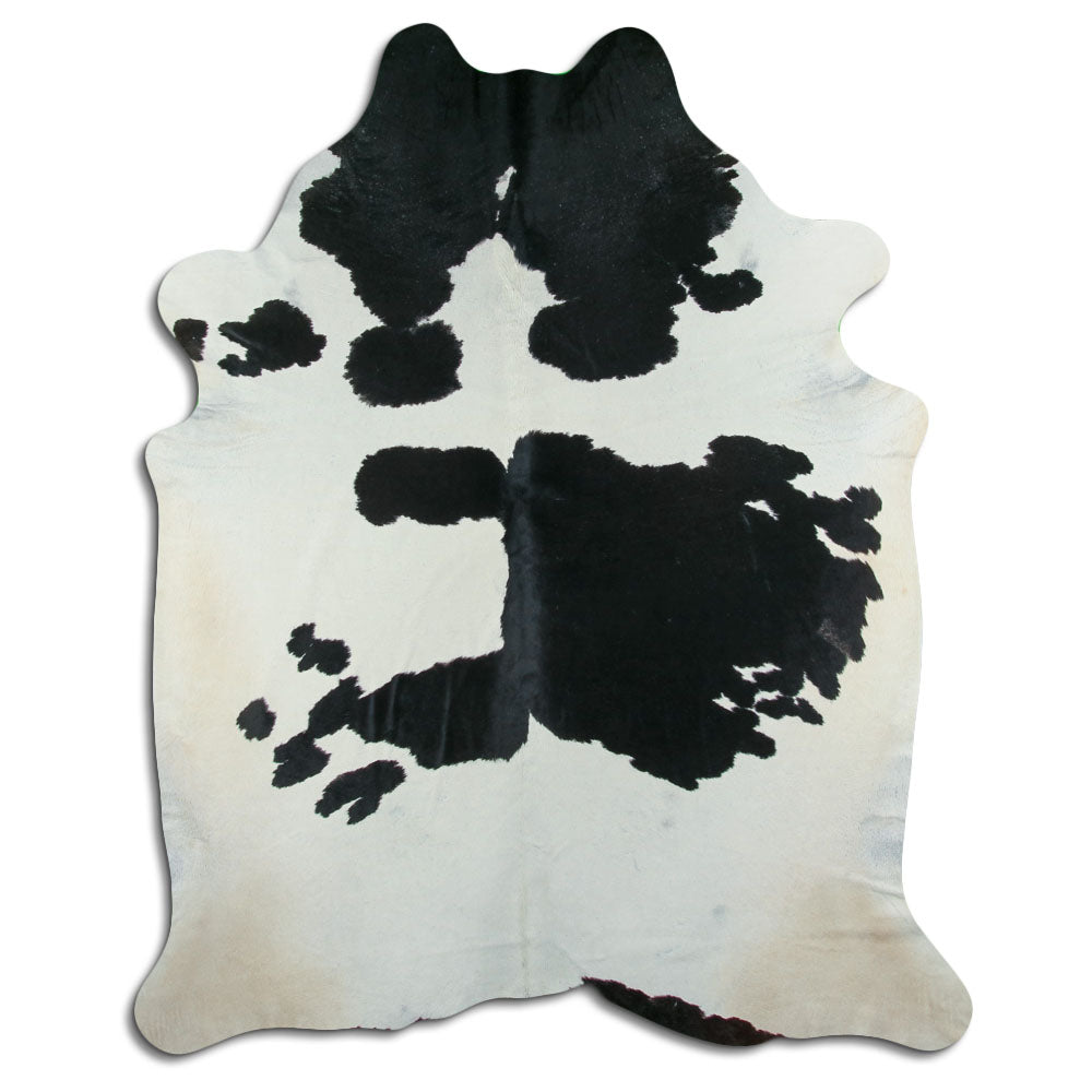 Peau de vache noire et blanche XXXL