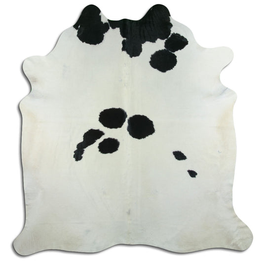 Peau de vache noire et blanche XXL
