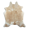 Peau de vache marron et blanche XL